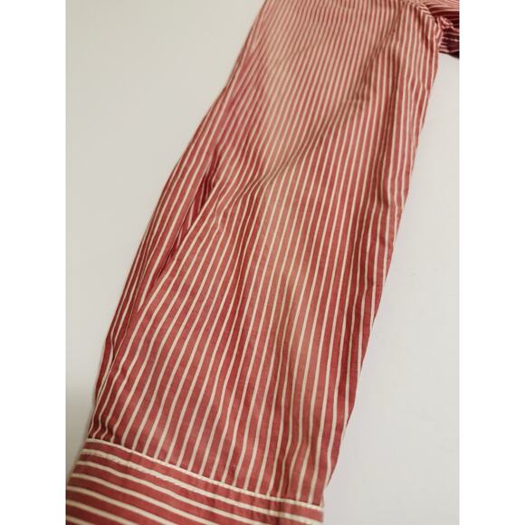 Bugatachi Men’s Large Shaped Fit Red Striped Button Up Long Sleeve Shirt - Picture 10 of 10